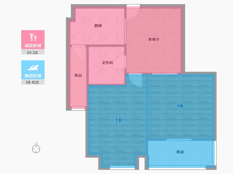 江苏省-无锡市-新惠家园-62.24-户型库-动静分区