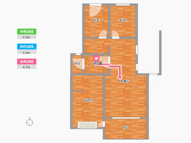 四川省-成都市-三和南庭-107.21-户型库-动静线