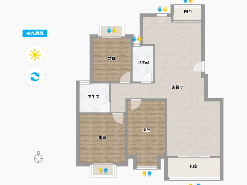 江苏省-宿迁市-人和小区-93.01-户型库-采光通风