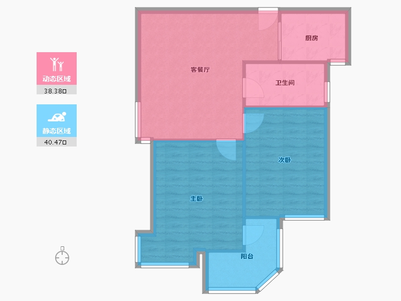 江苏省-无锡市-南湖家园-71.99-户型库-动静分区