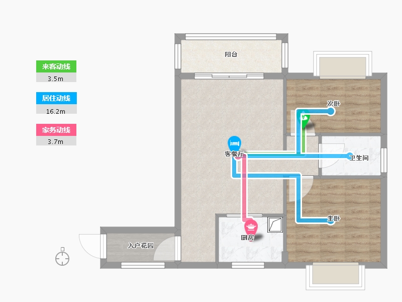 海南省-海口市-永昌雅居-62.40-户型库-动静线