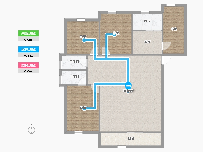 福建省-福州市-恒宇国际公园-115.51-户型库-动静线