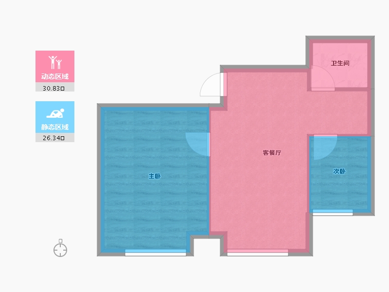 黑龙江省-佳木斯市-山水家园-52.00-户型库-动静分区