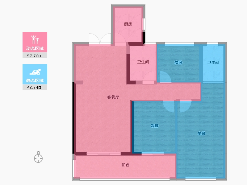 湖南省-怀化市-宏晟-103.80-户型库-动静分区