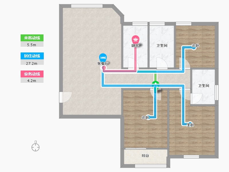 江苏省-无锡市-南湖家园-92.29-户型库-动静线