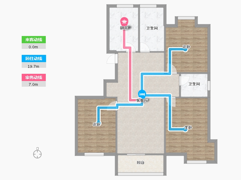 江苏省-无锡市-新惠家园-102.60-户型库-动静线