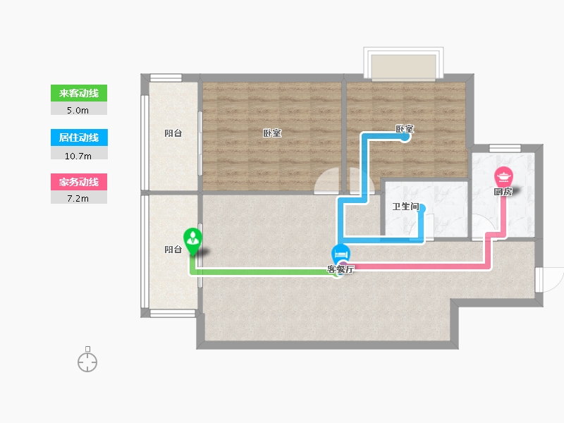 青海省-西宁市-陕安丰登小区-85.31-户型库-动静线