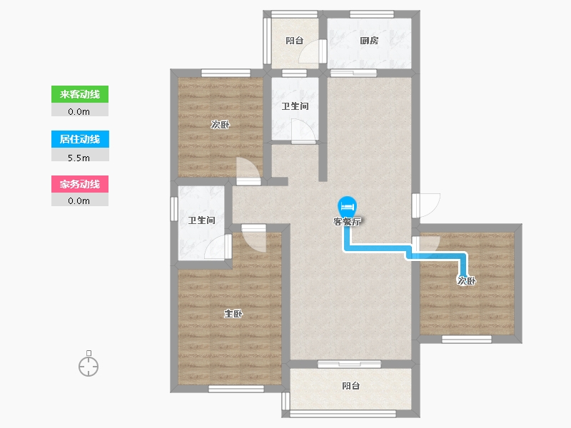 河南省-驻马店市-红星国际广场-105.99-户型库-动静线