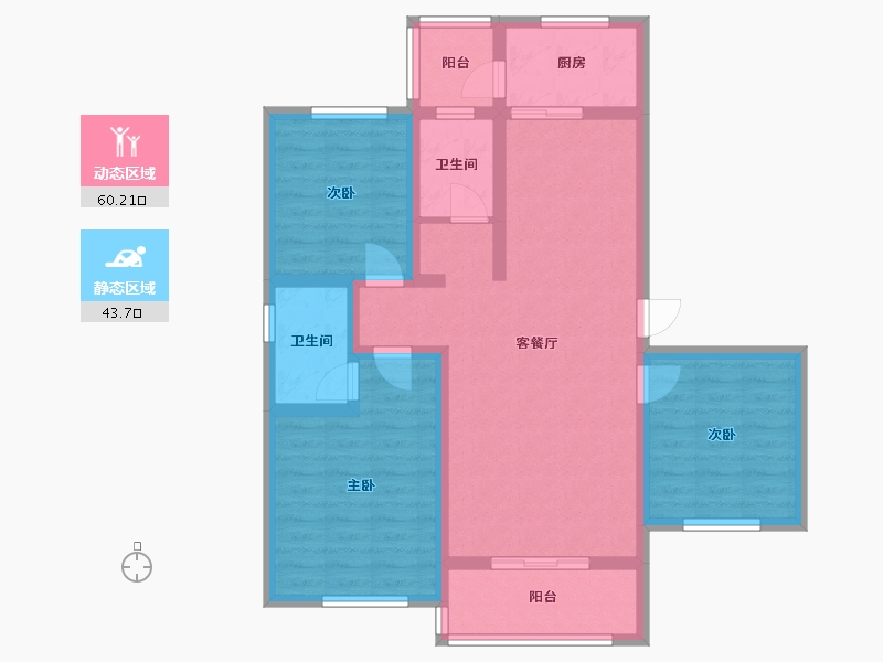 河南省-驻马店市-红星国际广场-105.99-户型库-动静分区