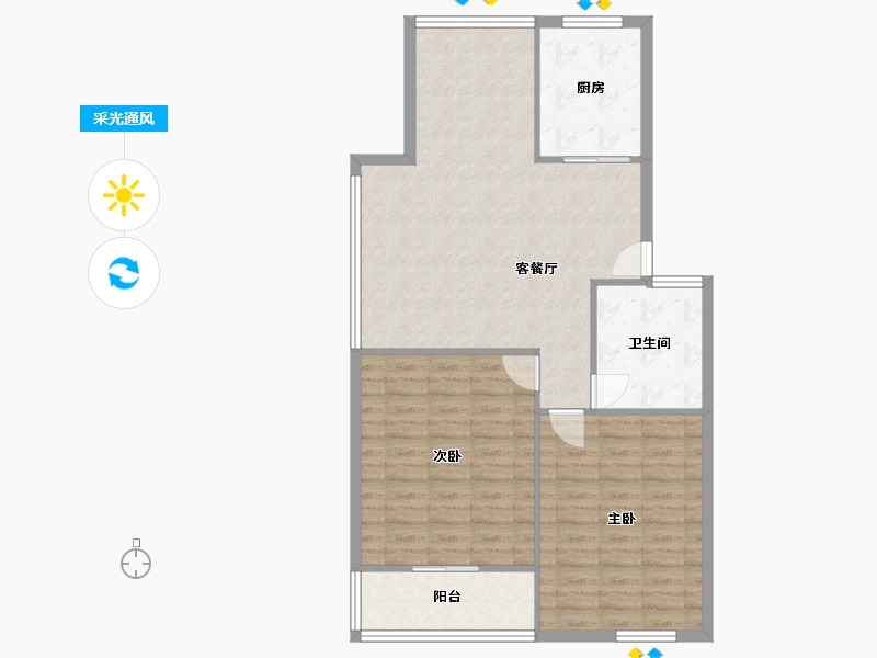 江苏省-无锡市-新桥花园-89.72-户型库-采光通风