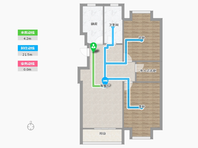 江苏省-无锡市-新惠家园-84.99-户型库-动静线