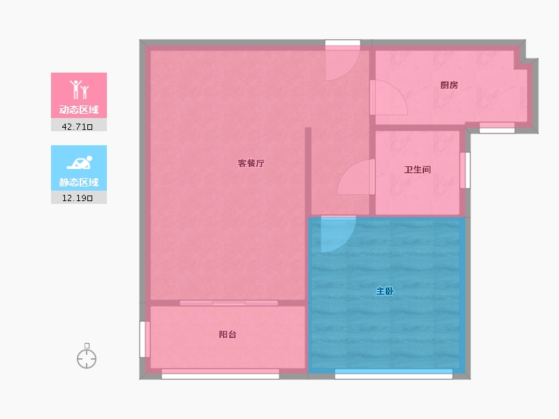 江苏省-无锡市-新惠家园-49.77-户型库-动静分区