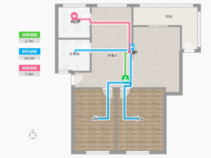 内蒙古自治区-包头市-科技苑社区-91.48-户型库-动静线