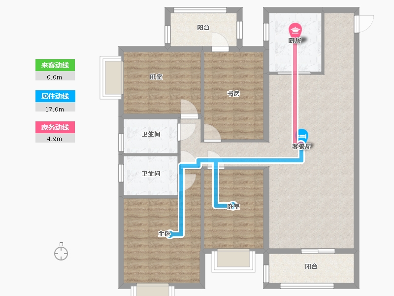 广西壮族自治区-南宁市-微波小区-110.50-户型库-动静线