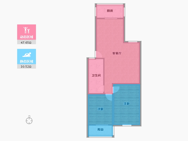 山东省-济南市-百花小区-70.19-户型库-动静分区