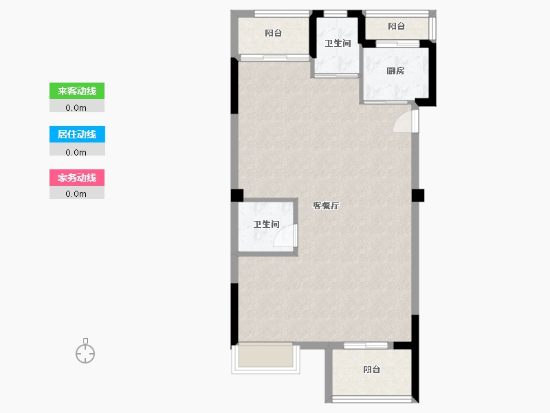 福建省-宁德市-福安碧桂园天汇-71.20-户型库-动静线