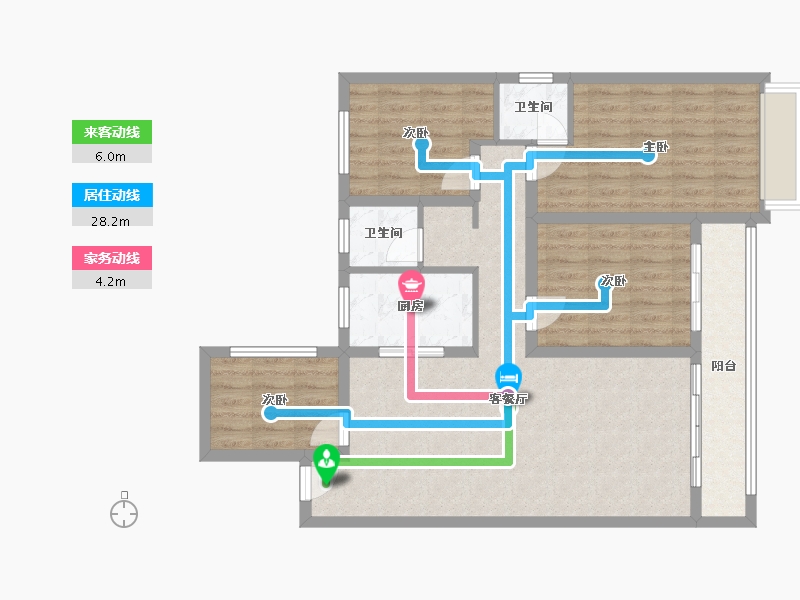 河南省-安阳市-邺南揽月台-125.00-户型库-动静线