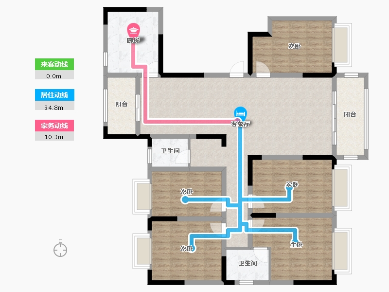 河南省-安阳市-宏盛昌家苑-157.60-户型库-动静线