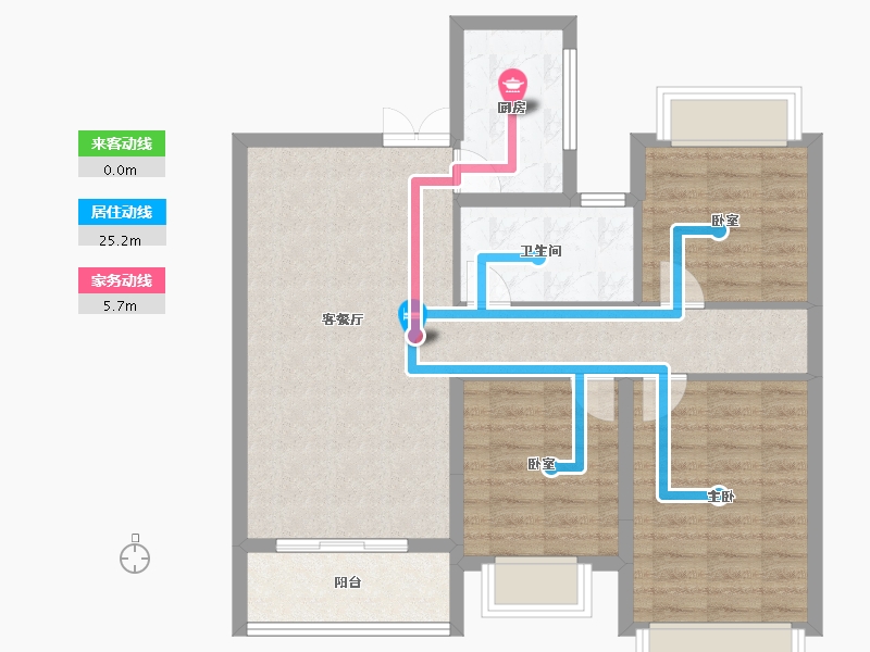 安徽省-池州市-太平鸟西湖家园-80.53-户型库-动静线