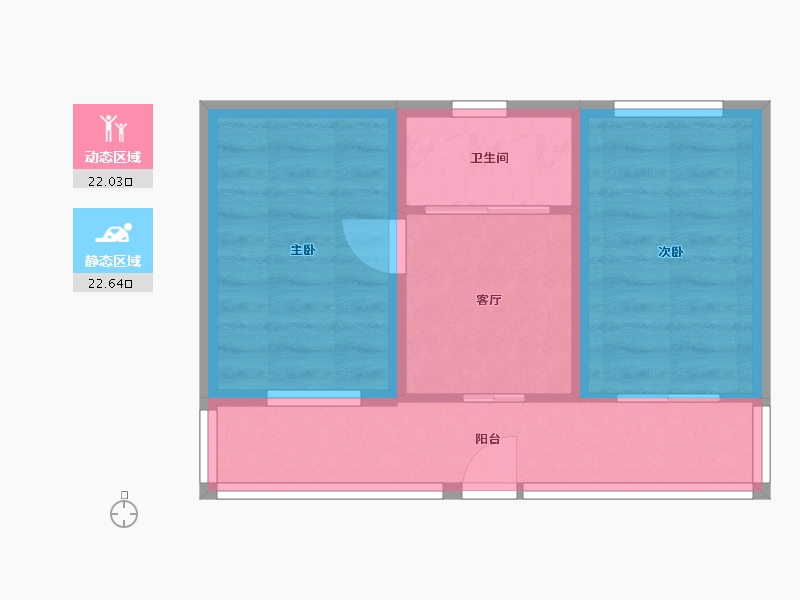 北京-北京市-新街口外大街甲8号院-38.90-户型库-动静分区