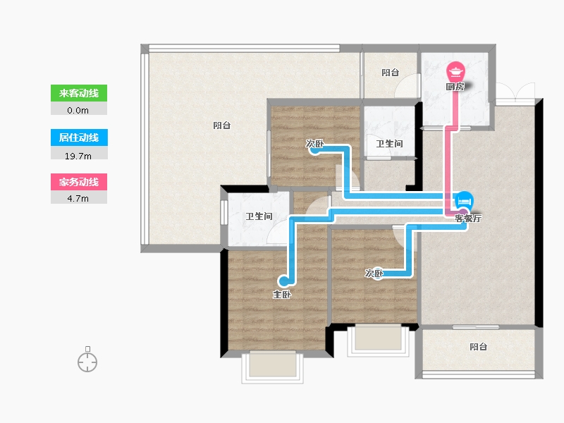 贵州省-贵阳市-中环国际-102.09-户型库-动静线