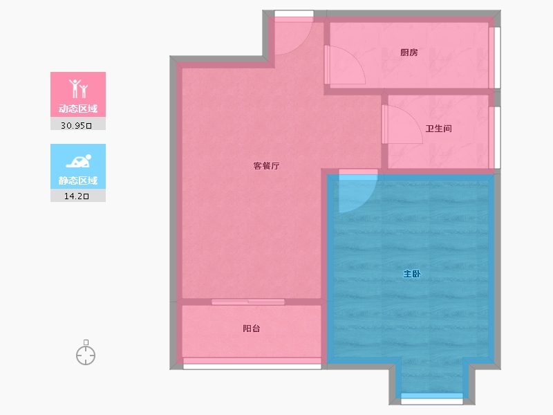 四川省-成都市-东方新城（二期）-39.78-户型库-动静分区