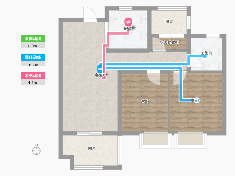 江苏省-宿迁市-人和小区-72.00-户型库-动静线