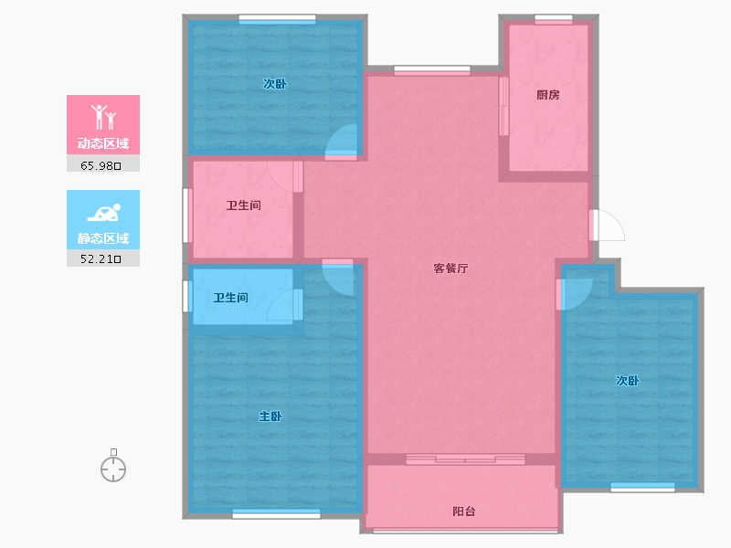 河南省-商丘市-祥和苑-106.00-户型库-动静分区