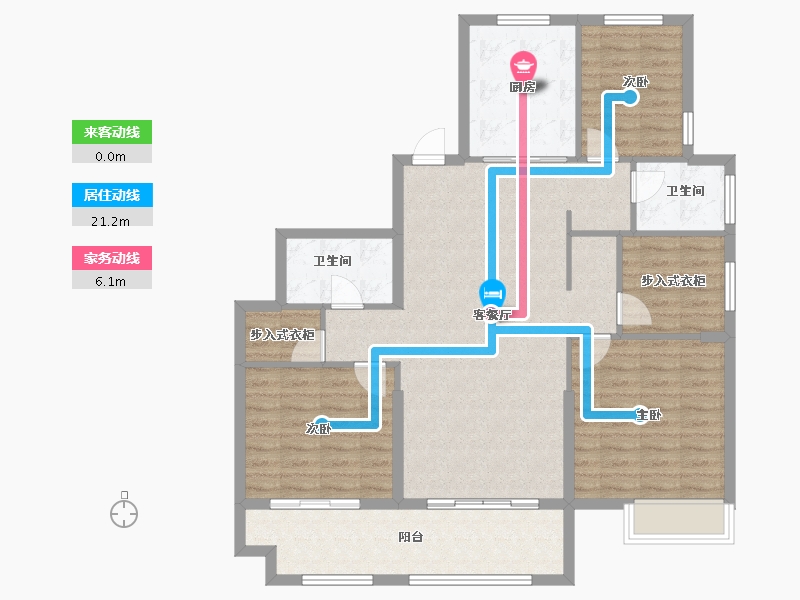 江苏省-盐城市-荷塘月色-110.80-户型库-动静线