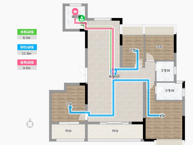 湖北省-恩施土家族苗族自治州-清江新城-118.26-户型库-动静线