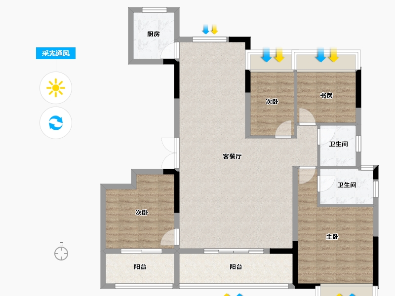 湖北省-恩施土家族苗族自治州-清江新城-118.26-户型库-采光通风