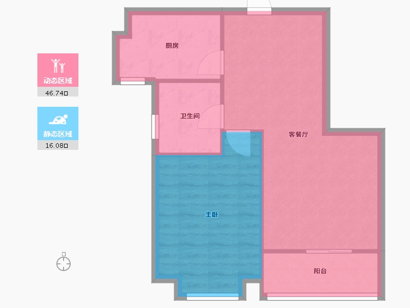 江苏省-无锡市-新惠家园-56.98-户型库-动静分区