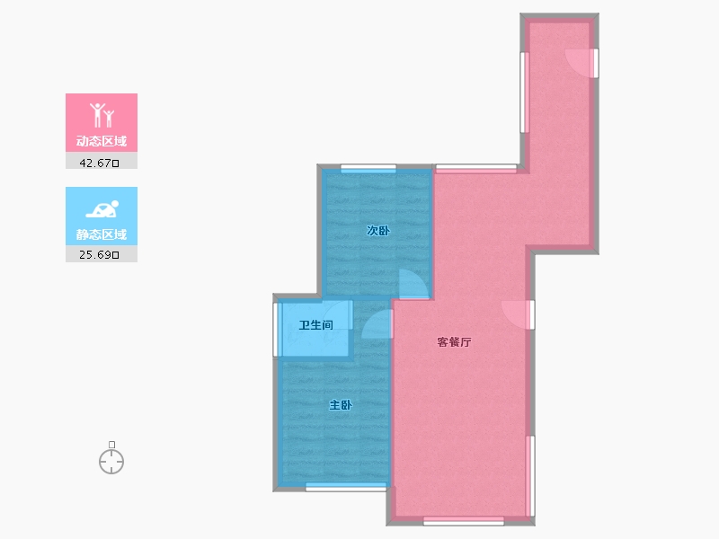 湖南省-常德市-华电新城-62.09-户型库-动静分区