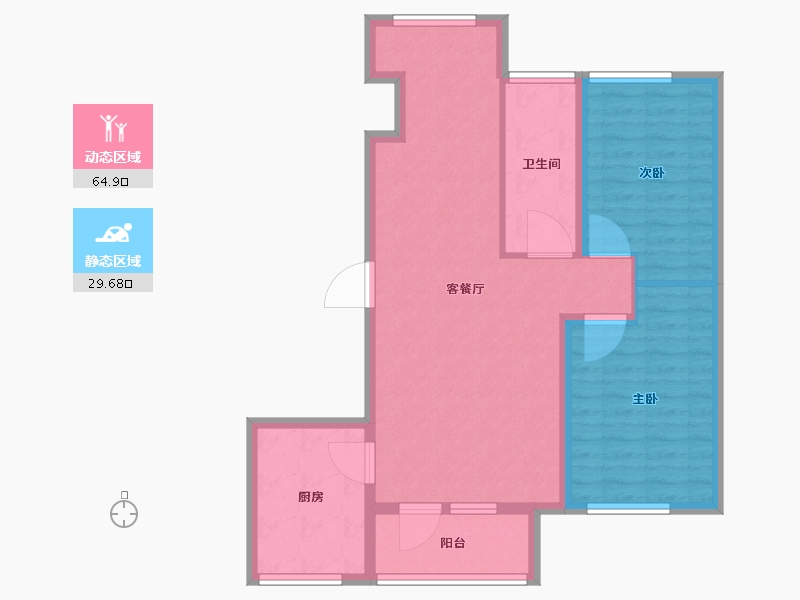 黑龙江省-佳木斯市-山水家园-85.01-户型库-动静分区