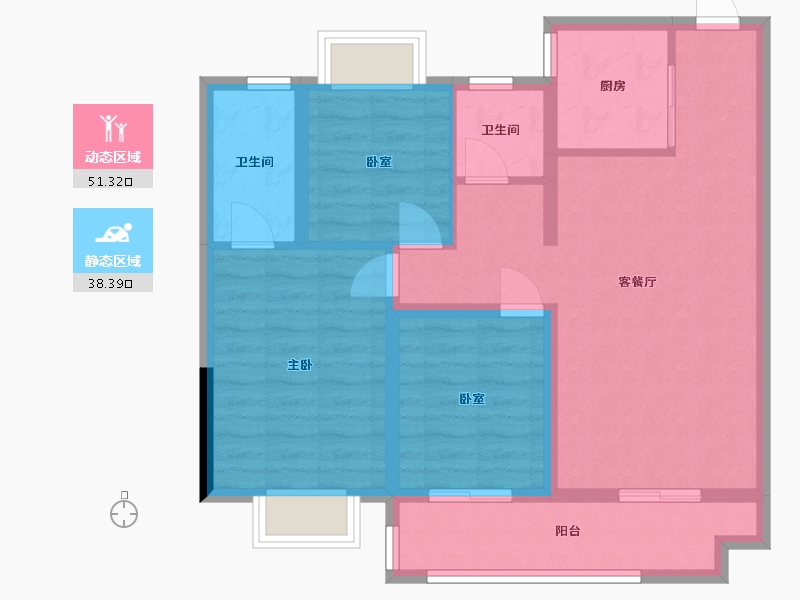 湖北省-十堰市-招商兰溪谷-92.00-户型库-动静分区