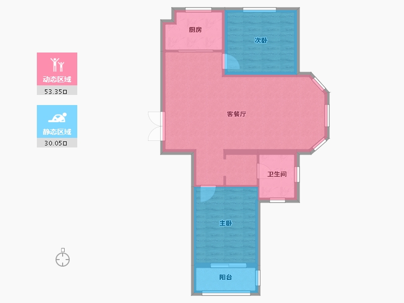 河北省-石家庄市-国仕山-西区-89.70-户型库-动静分区