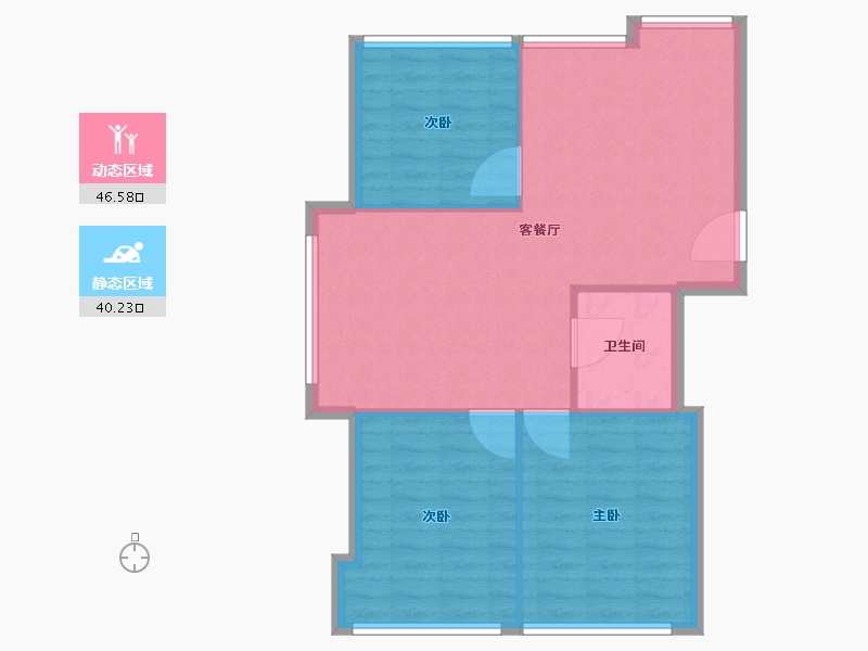 黑龙江省-佳木斯市-山水家园-80.00-户型库-动静分区