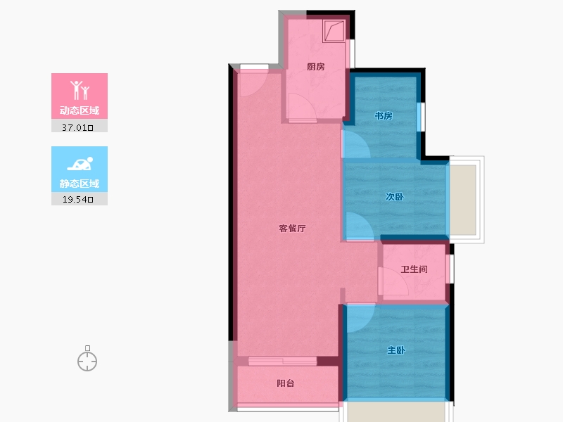 广东省-深圳市-观山嘉苑-59.20-户型库-动静分区