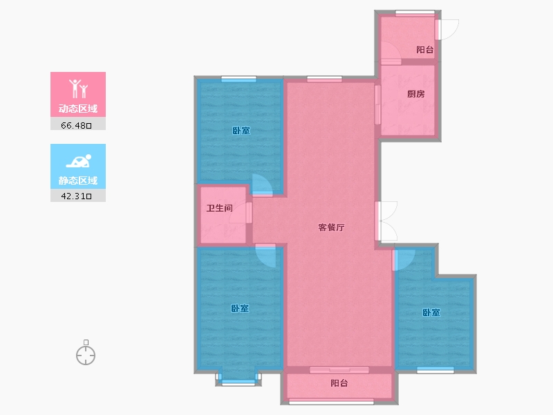 陕西省-榆林市-神木城投紫宸府-108.07-户型库-动静分区