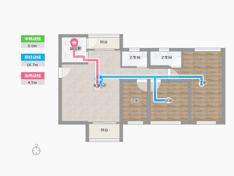 广东省-广州市-南洲名苑-66.57-户型库-动静线