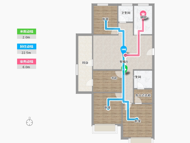 山东省-青岛市-融创维多利亚湾-101.15-户型库-动静线