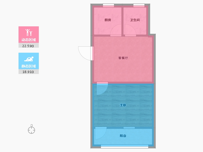 浙江省-杭州市-环西新村-36.77-户型库-动静分区