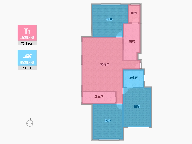 河北省-廊坊市-世嘉正园-130.07-户型库-动静分区