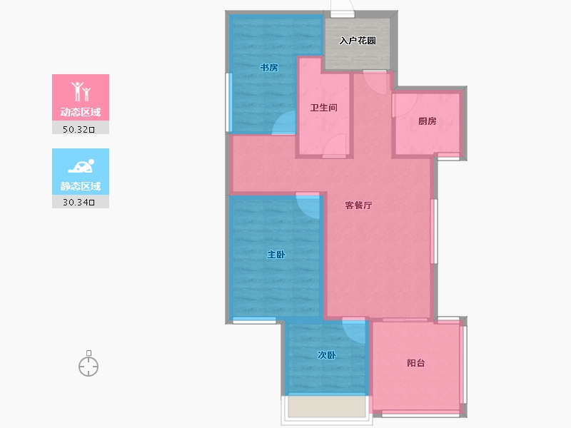 安徽省-合肥市-金辉悦府-75.76-户型库-动静分区