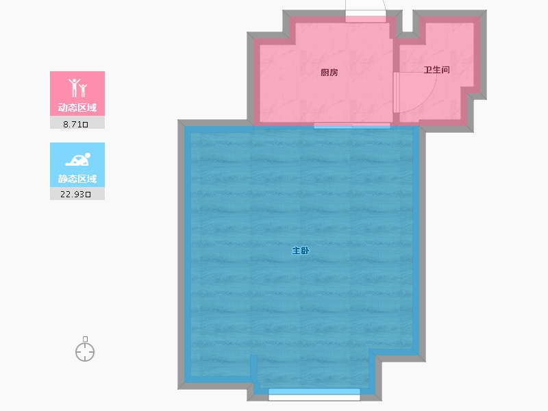 江苏省-南京市-托乐嘉单身公寓-32.23-户型库-动静分区