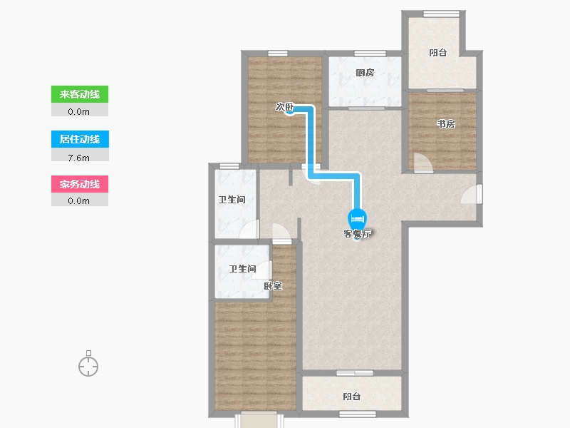 陕西省-西安市-观山悦-112.80-户型库-动静线