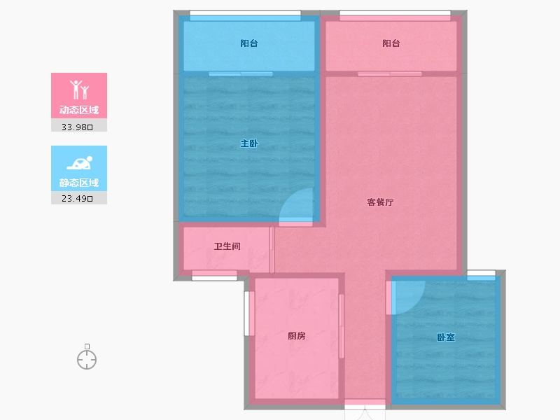 黑龙江省-哈尔滨市-学伟国际城-50.46-户型库-动静分区