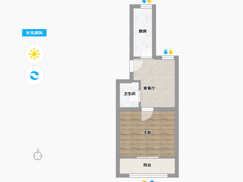 安徽省-合肥市-嘉和苑(南区)-29.60-户型库-采光通风