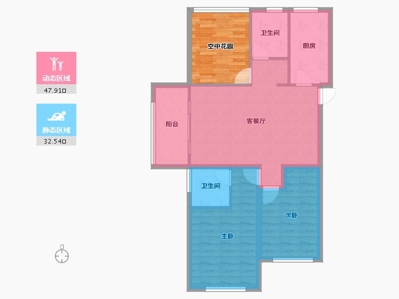 安徽省-合肥市-金辉悦府-82.11-户型库-动静分区