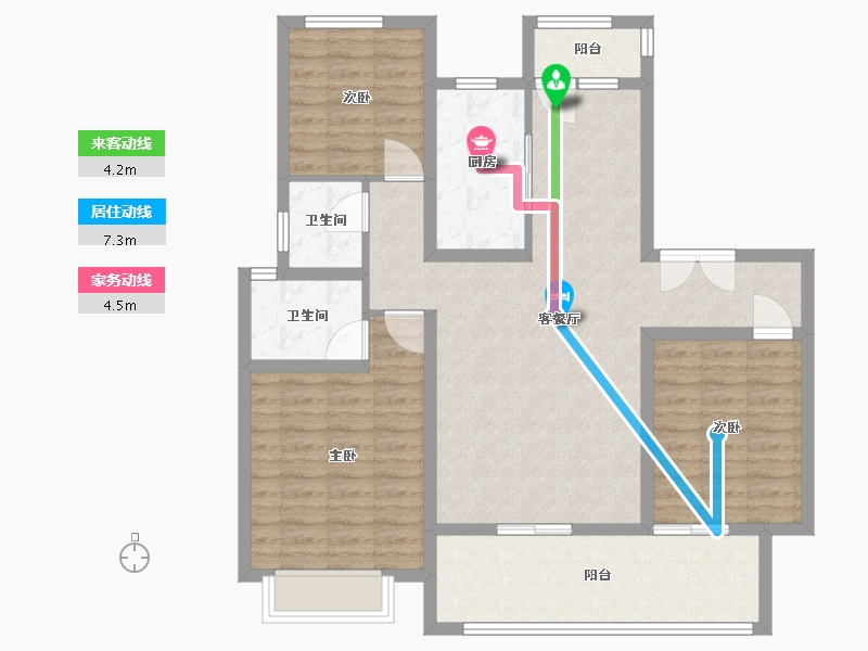 河南省-许昌市-万山绿都-102.47-户型库-动静线